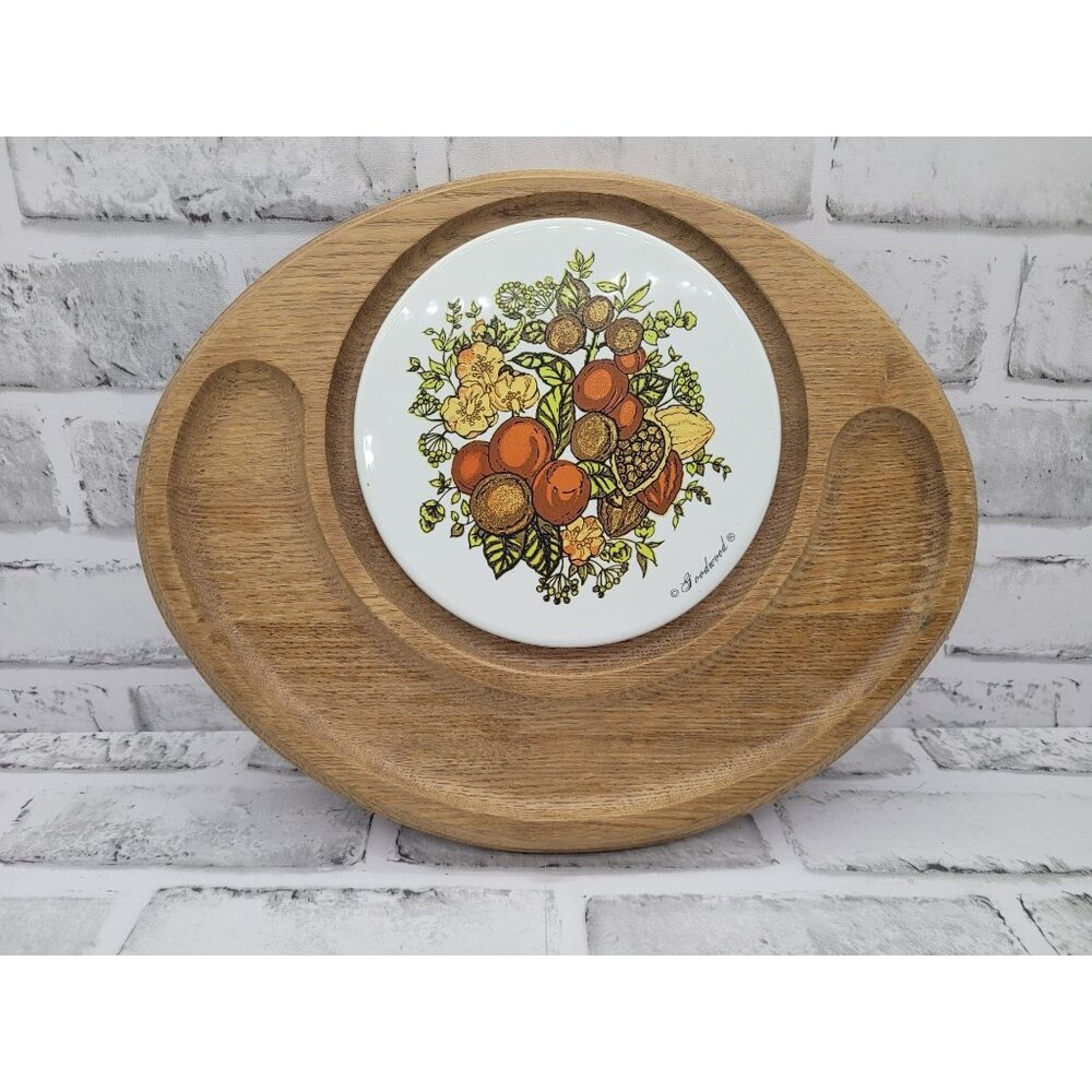 Vintage Goodwood Cheese Board Charcuterie Tray Tile Retro MCM Cottage Core
